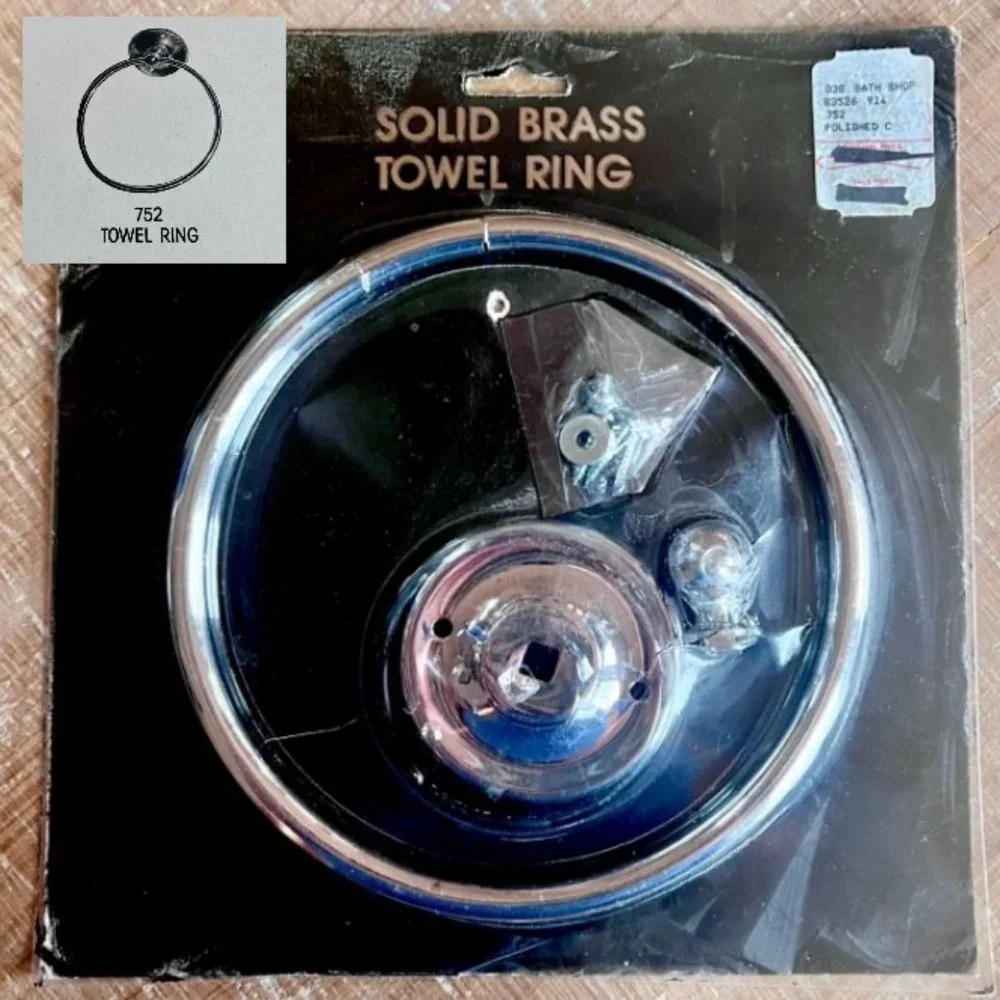 Solid Brass Towel Ring Chrome Finish